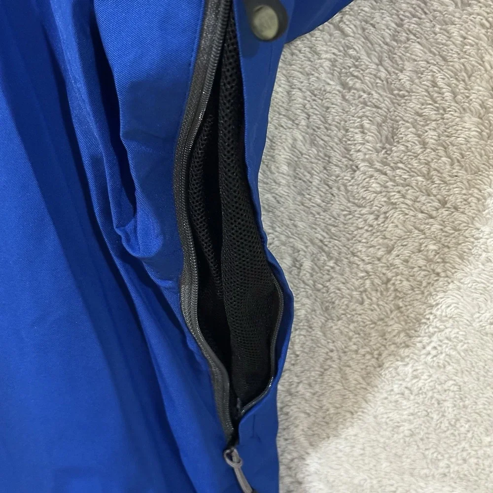 Brooks‎ Brothers Mens Large Country Club Prosport Jacket Zip Blue No Hood Vents